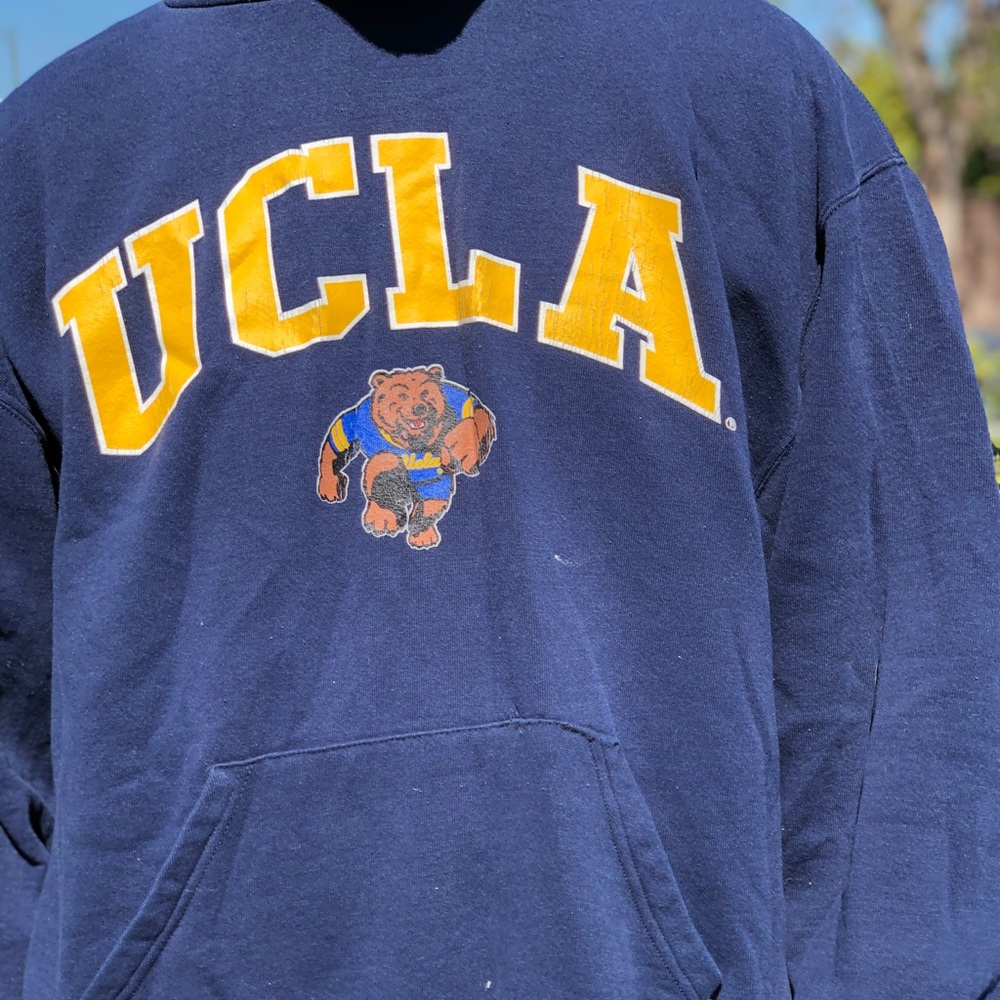 Vintage UCLA russell navy blue hoodie size xl